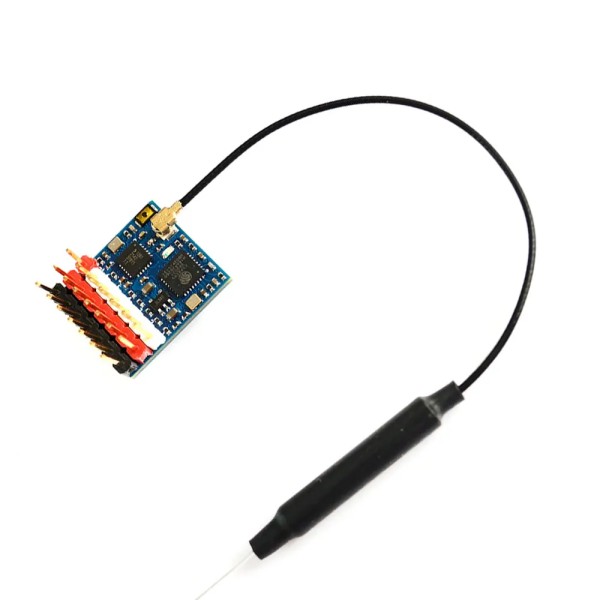 Original MATEK ELRS-R24-P6 R24-P6 EXPRESSLRS 2.4GHz PWM Antenne Connecteur Support 2 ~ 8S VBat Tension RC Drone Pièces